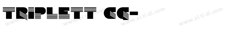 Triplett Cg字体转换